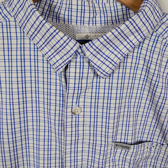 Columbia Performance Fishing Gear Omni Shade Men's XL Plaid Button-Down Shirt - Picture 4 of 10